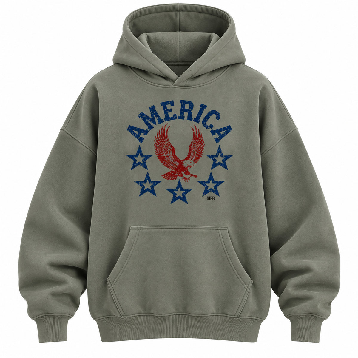 SIEB Oversize AMERICAN Hoodie