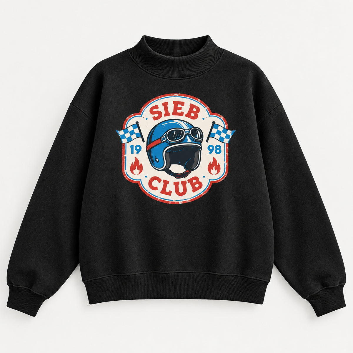 SIEB Mock-Neck Crew Sweatshirt Helm