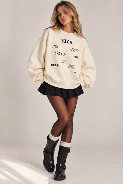 SIEB Fleece Mock-Neck Crew Sweatshirt