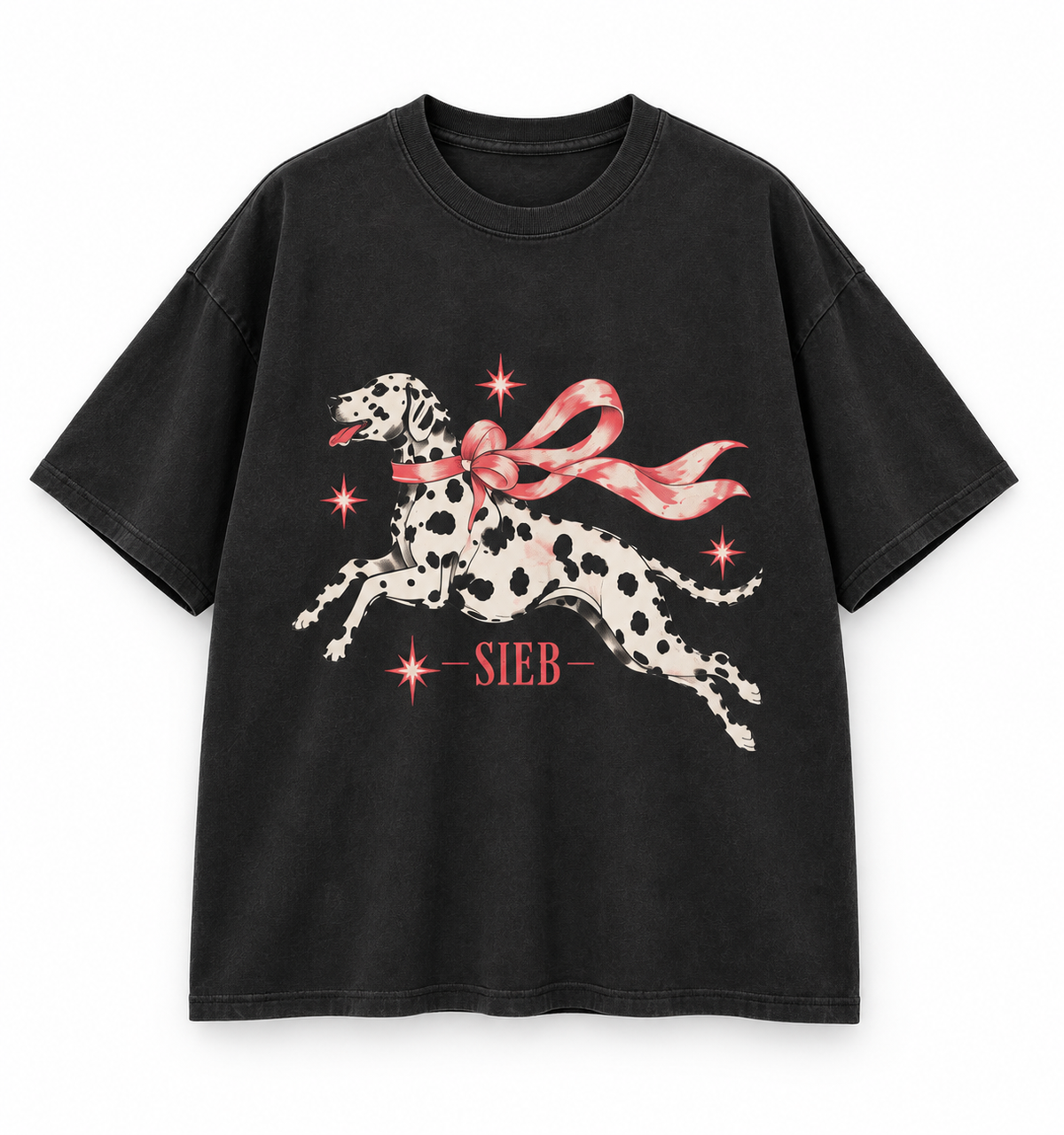 SIEB DALAMA DOG Loose Drop Shoulder T-Shirt