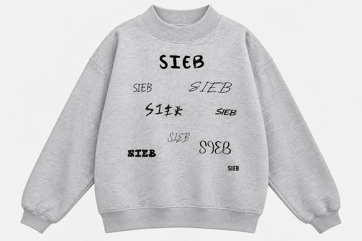SIEB Fleece Mock-Neck Crew Sweatshirt
