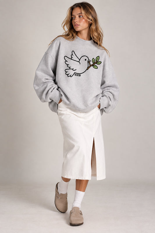 SIEB Mock-Neck Crew Sweatshirt BIRD
