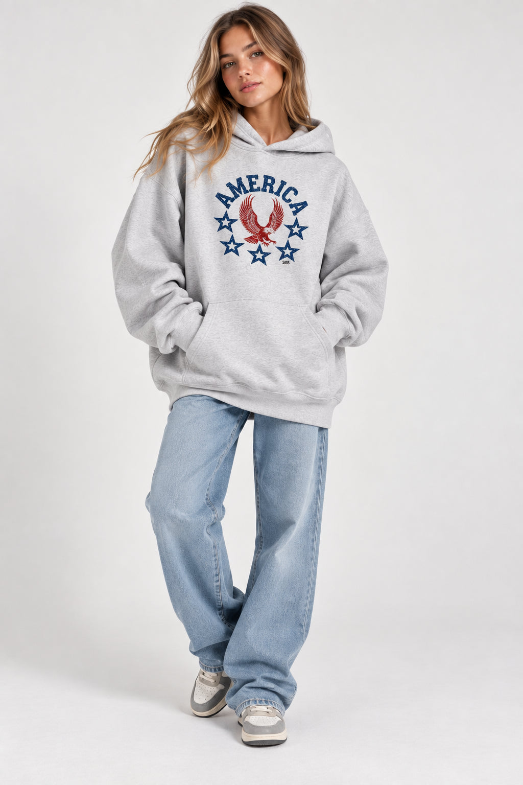 SIEB Oversize AMERICAN Hoodie