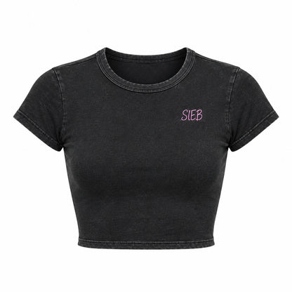 Snow Washed Crop Top