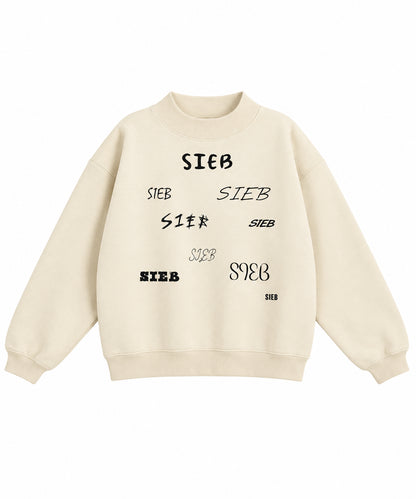 SIEB Fleece Mock-Neck Crew Sweatshirt